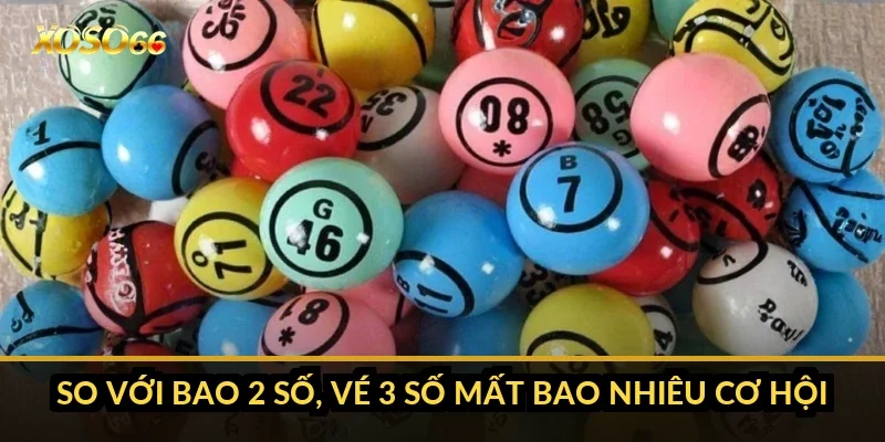 So với bao 2 số, vé 3 số mất bao nhiêu cơ hội?